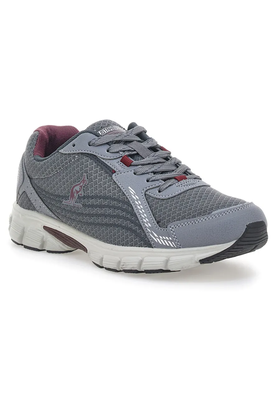 Sneakers Sportive Grigie e Bordeaux AUSTRALIAN AU24M110