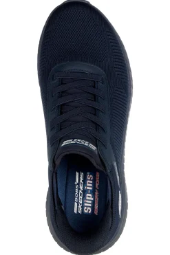 Sneakers sportive navy con Memory Foam e Slip-ins Skechers BOBS Squad Chaos Solid Step