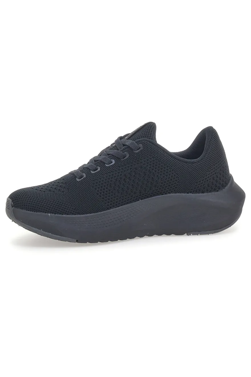 Sneakers Sportive Nere con Tomaia in Mesh e Soletta Air Memory Foam LOTTO SPEEDRIDE 900
