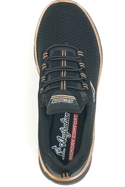 Sneakers Sportive Nere con Dettagli Oro Rosa AUSTRALIAN AUX2W505