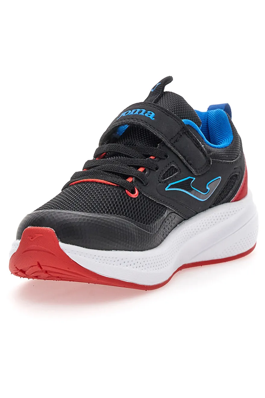 Sneakers Sportive Nere Con Velcro Joma Ferro JR 2429