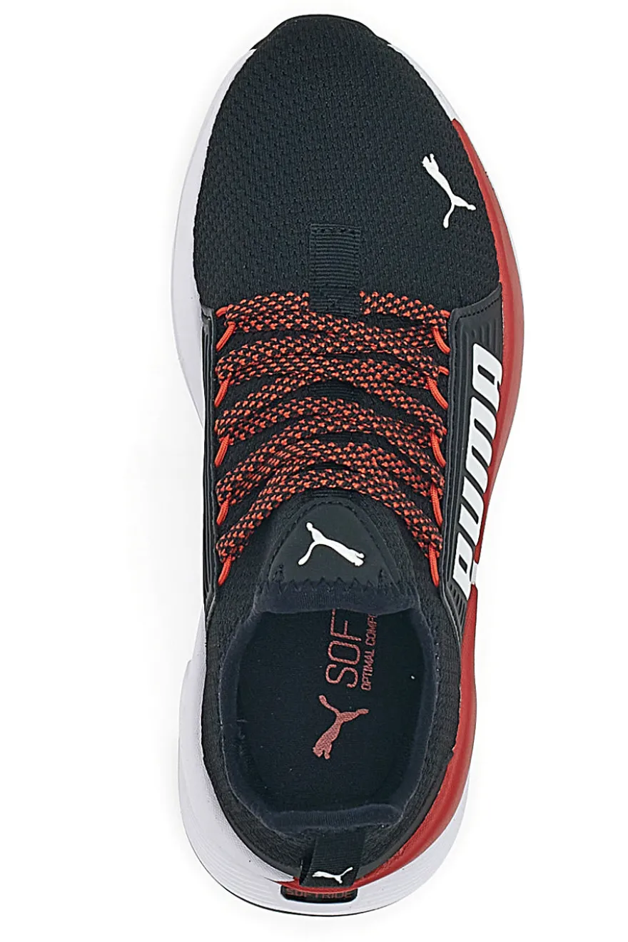 Sneakers Sportive Nere e Rosse Puma Softride Premier Slip-On JR