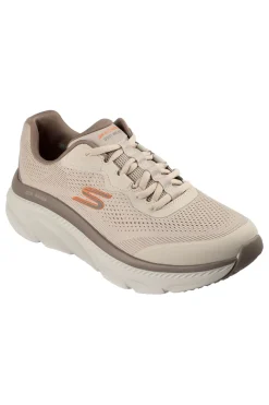 Sneakers sportive Taupe in mesh engineered con relaxed fit Skechers Dlux Walker 3.0 Bravik
