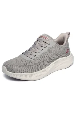 Sneakers sportive Taupe in knit con memory foam Skechers Bobs Moda Flex