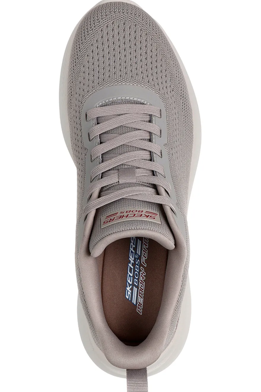 Sneakers sportive Taupe in knit con memory foam Skechers Bobs Moda Flex
