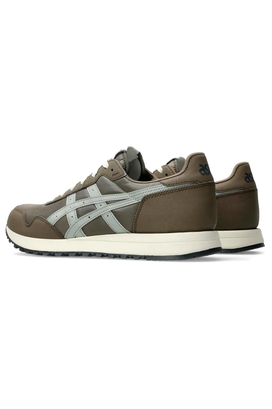 Sneakers Taupe con Dettagli Laterali Grigi ASICS TIGER RUNNER II