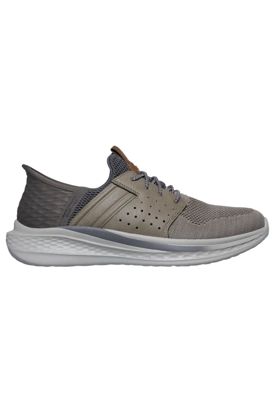 Sneakers Taupe da Uomo Skechers Slade Ocon