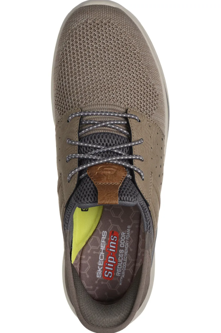 Sneakers Taupe da Uomo Skechers Slade Ocon