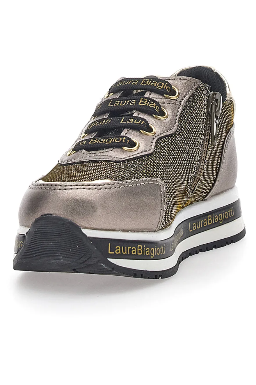 Sneakers Taupe Glitter Laura Biagiotti 8711