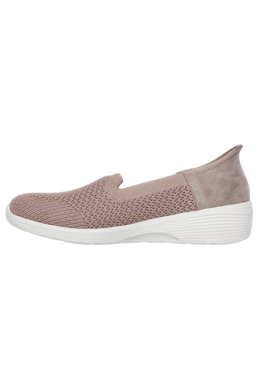 Sneakers Taupe Hands Free Slip-ins Skechers Arya - Sweet Voice
