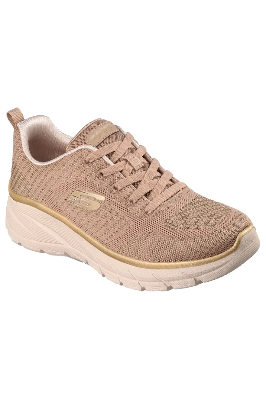 Sneakers taupe in knit con Memory Foam Skechers Fashion Fit 2.0 Moonlight Glow