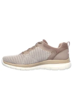 Sneakers taupe in mesh con soletta memory foam Skechers Bountiful Quick Path