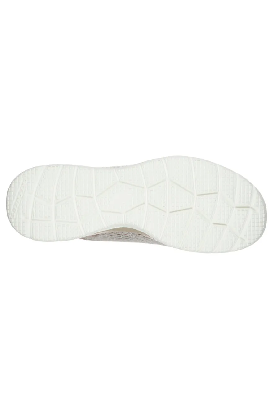 Sneakers taupe in mesh con soletta memory foam Skechers Bountiful Quick Path