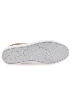 Sneakers taupe in tela con suola bianca Gas 514005