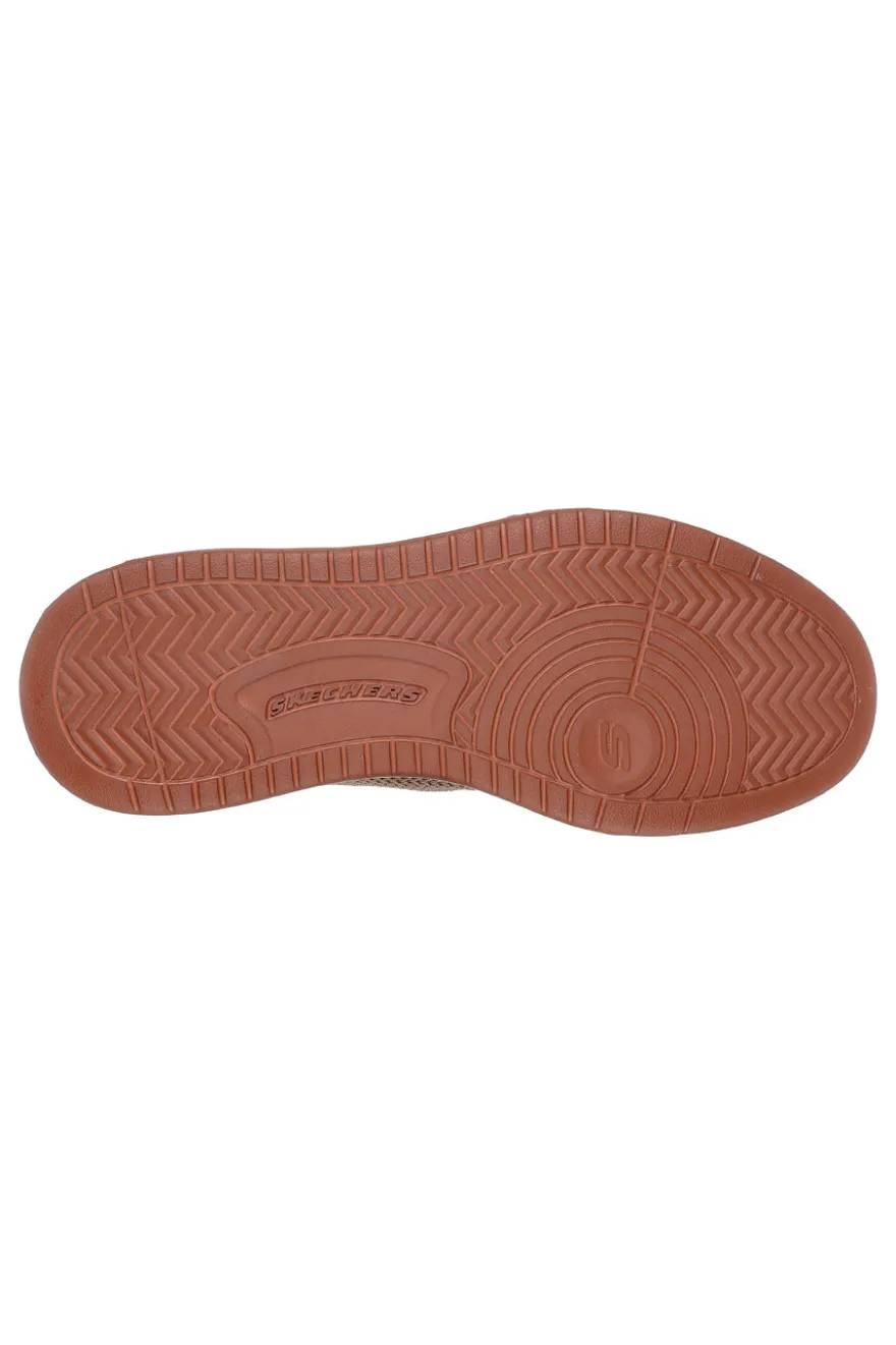 Sneakers taupe knit con Air-Cooled Memory Foam Skechers Corliss Dorset