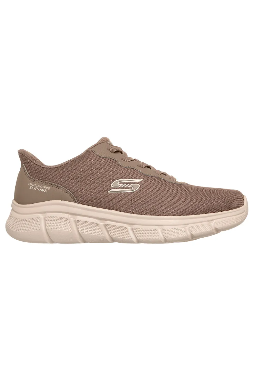 Sneakers taupe scuro Slip-Ins Memory Foam Skechers Bobs B Flex Glacial Edge