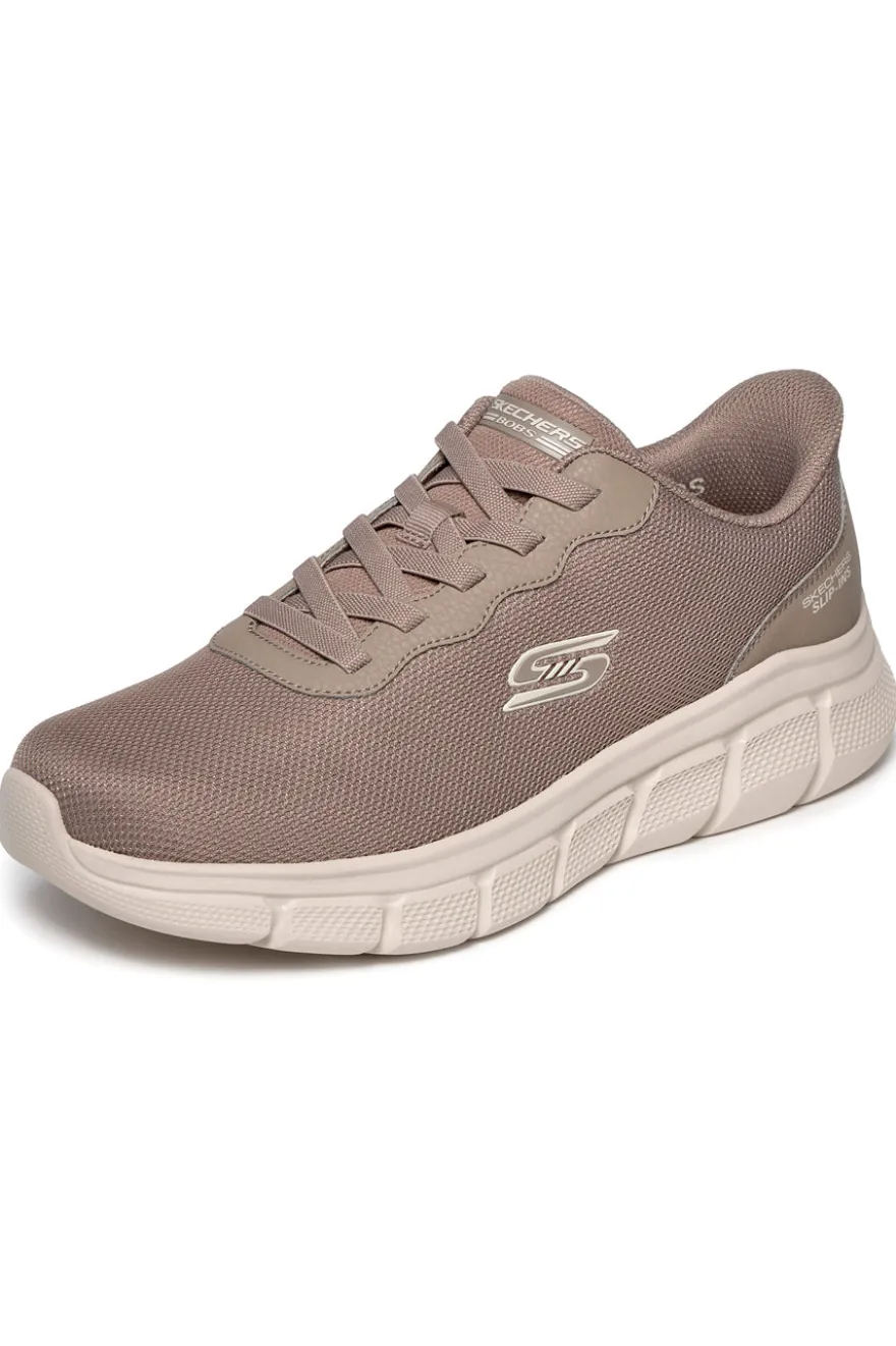 Sneakers taupe scuro Slip-Ins Memory Foam Skechers Bobs B Flex Glacial Edge