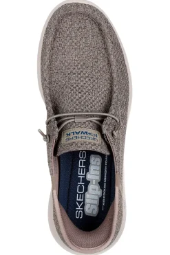 Sneakers Taupe Skechers Hands Free Slip-ins: GO WALK Max - Halcyon