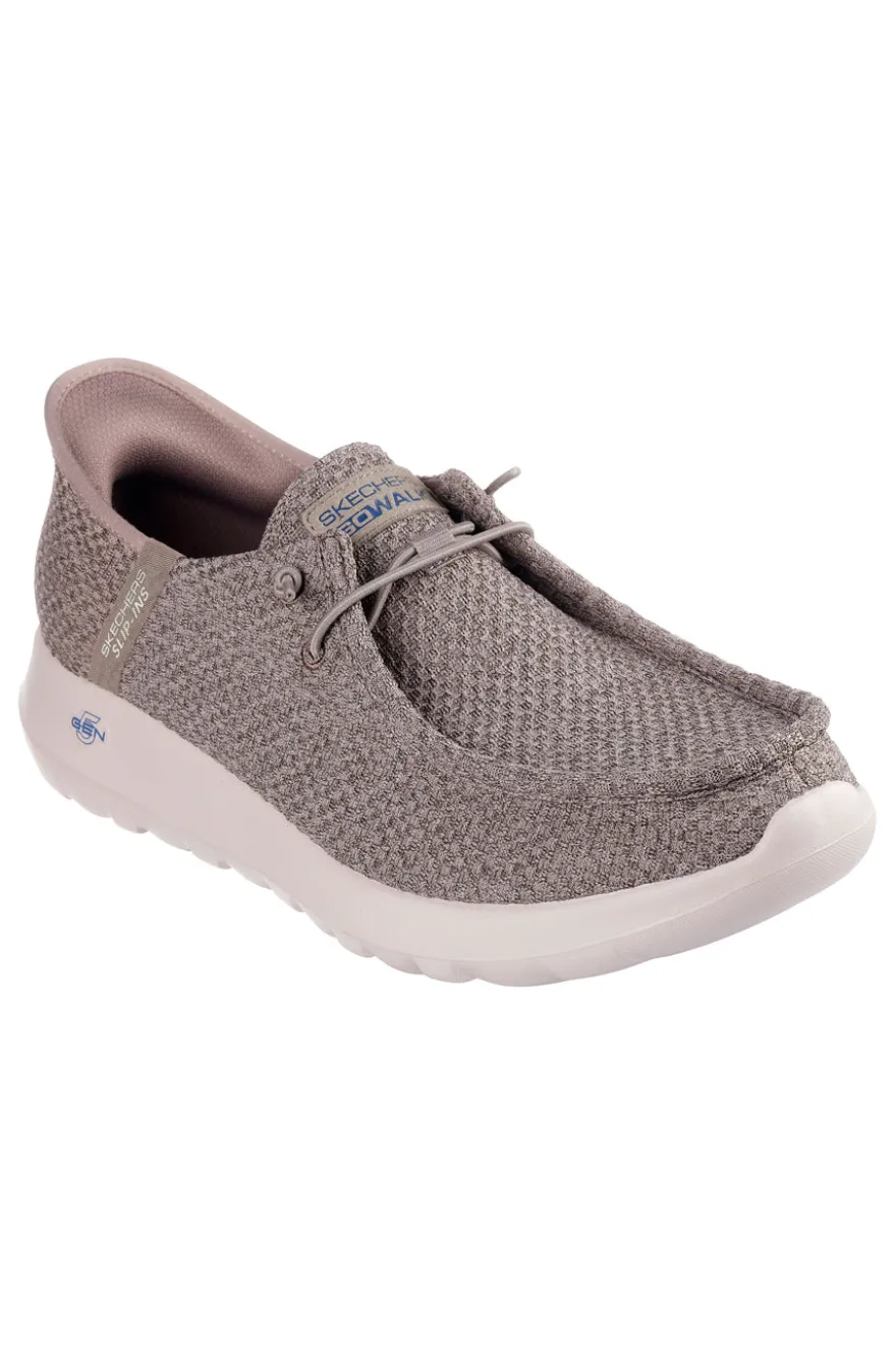 Sneakers Taupe Skechers Hands Free Slip-ins: GO WALK Max - Halcyon