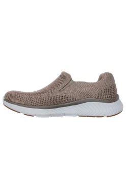 Sneakers taupe slip on in mesh Skechers Arch fit Crosser Locke
