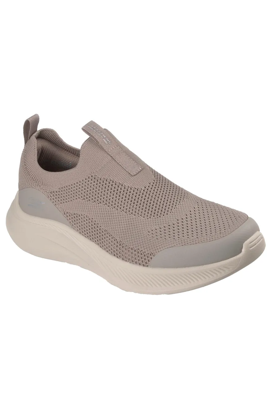Sneakers taupe slip on in tessuto Skechers Bobs Moda Flex Broad Acre