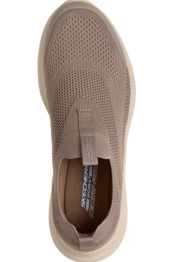 Sneakers taupe slip on in tessuto Skechers Bobs Moda Flex Broad Acre