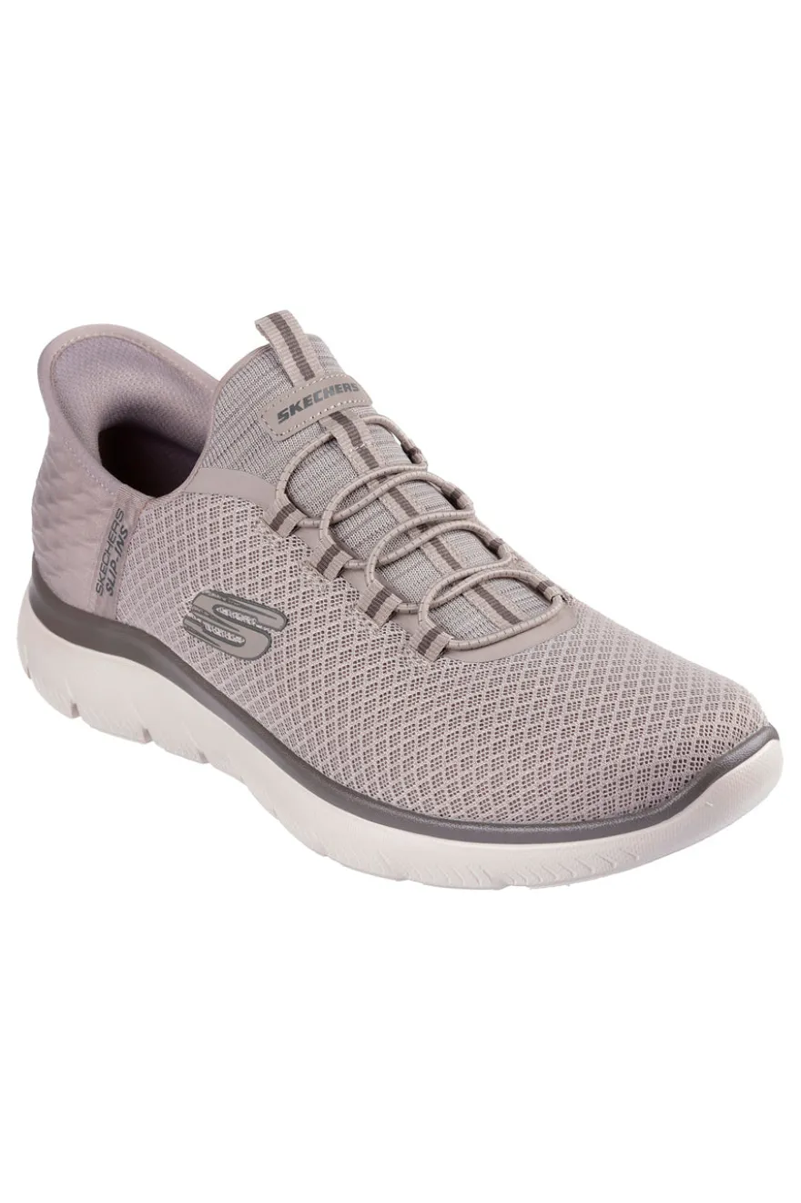 Sneakers taupe slip-ins vegan con memory foam Skechers Summits High Range