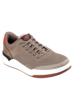 Sneakers Taupe Vegane con soletta Air-Cooled Memory Foam Skechers Relaxed Fit: Corliss - Dorset