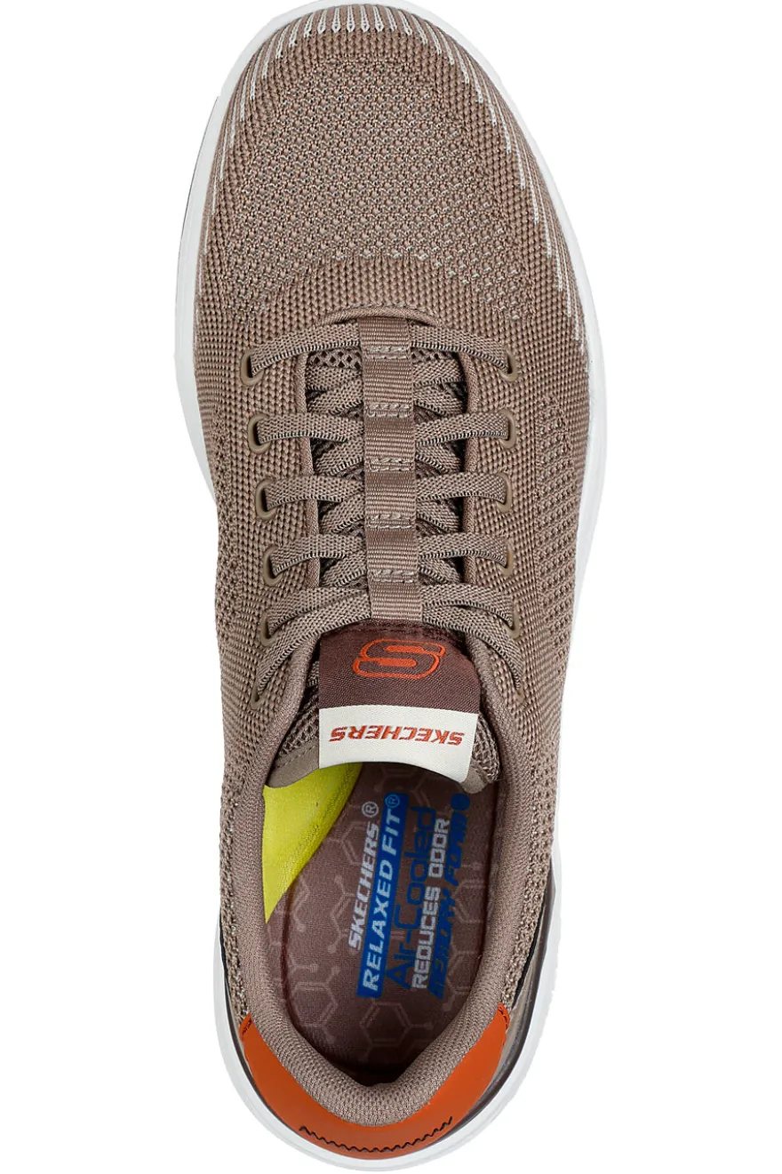 Sneakers Taupe Vegane con soletta Air-Cooled Memory Foam Skechers Relaxed Fit: Corliss - Dorset