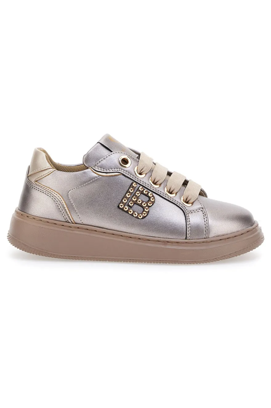 Sneakers Tortora effetto metallizzato LAURA BIAGIOTTI 93939376