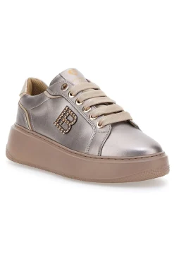 Sneakers Tortora effetto metallizzato LAURA BIAGIOTTI 93939376