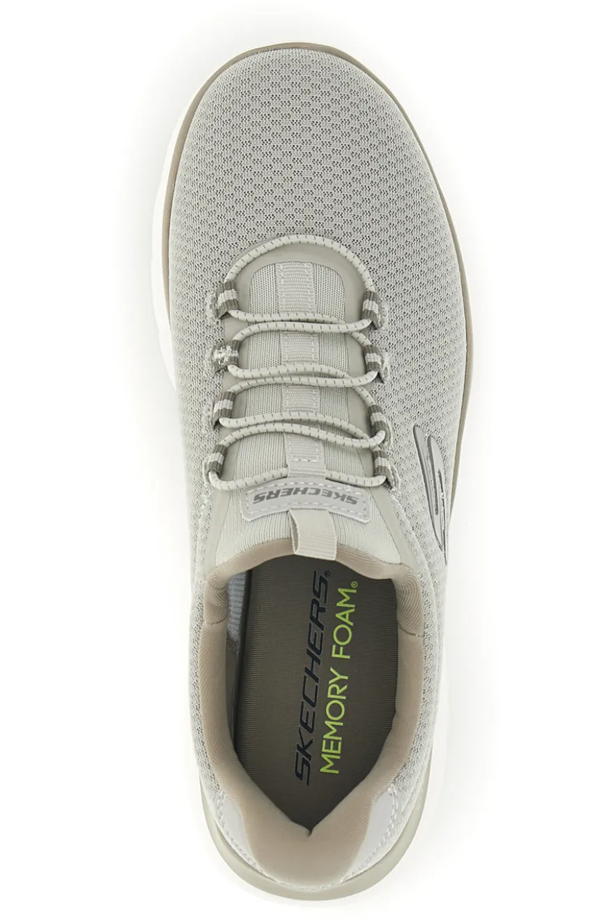 Sneakers tortora in mesh Skechers Summits Corlen