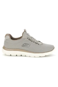 Sneakers tortora in mesh Skechers Summits Corlen