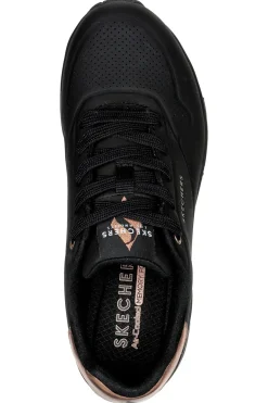 Sneakers total black con dettagli oro Skechers Uno Golden Air
