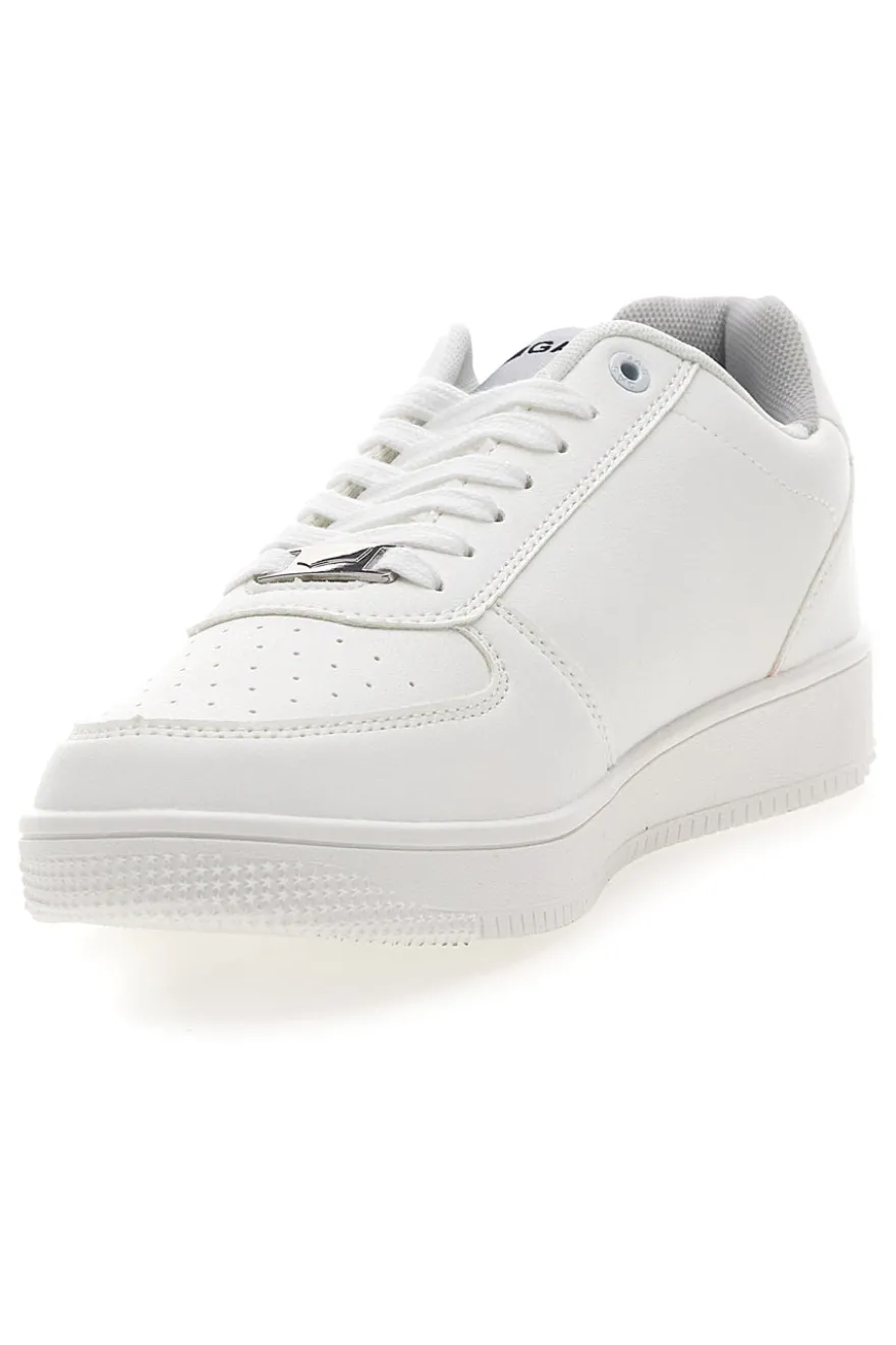 Sneakers total white in materiale sintetico Gas Kevin -Ltx