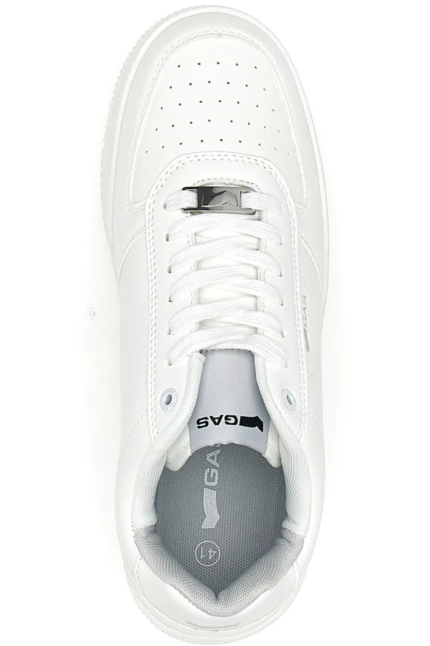 Sneakers total white in materiale sintetico Gas Kevin -Ltx