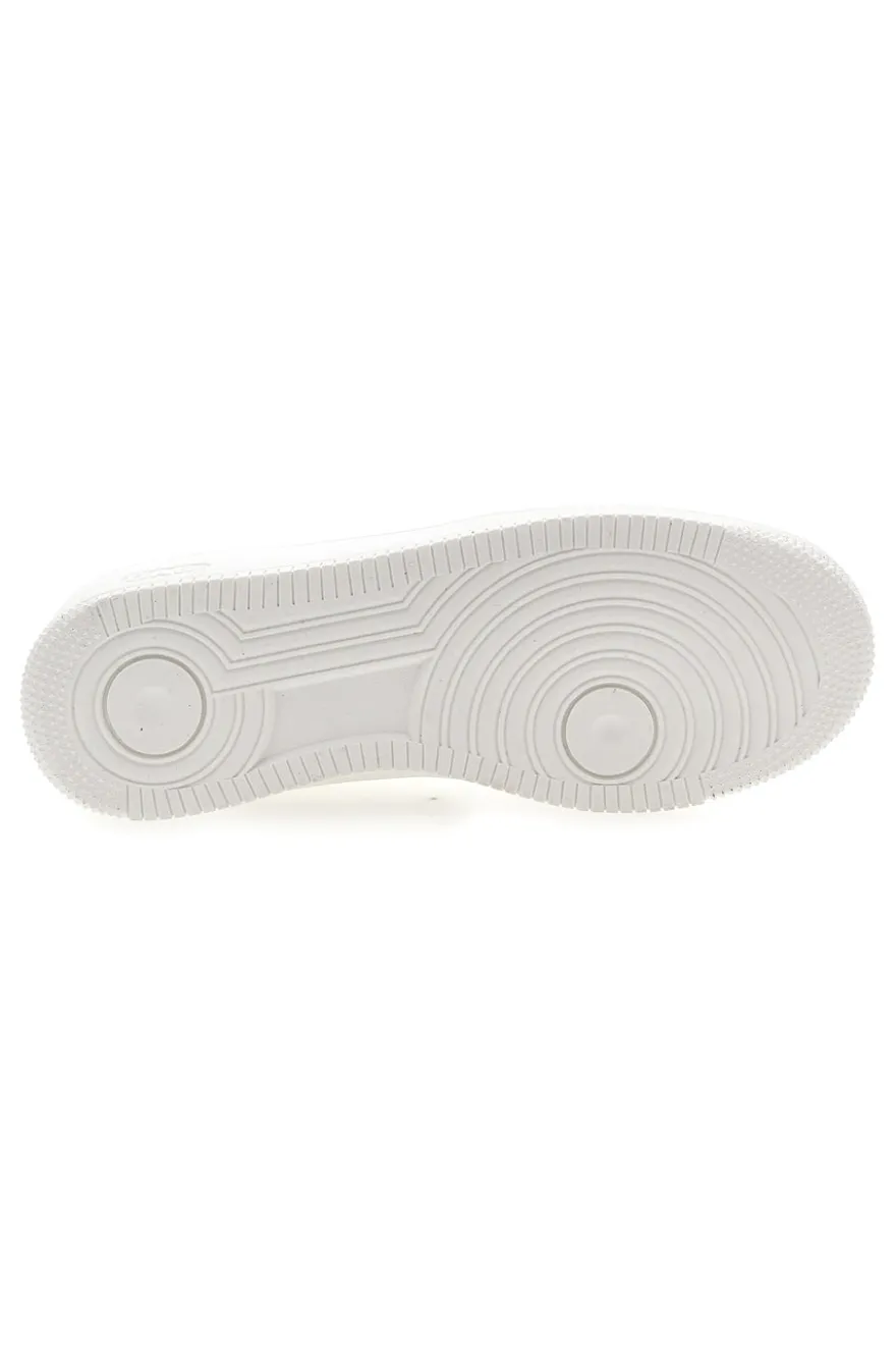 Sneakers total white in materiale sintetico Gas Kevin -Ltx