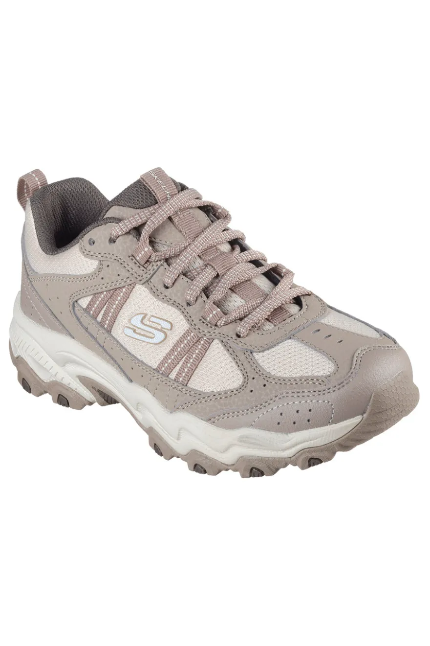Sneakers trekking beige con lacci Skechers Stamina at