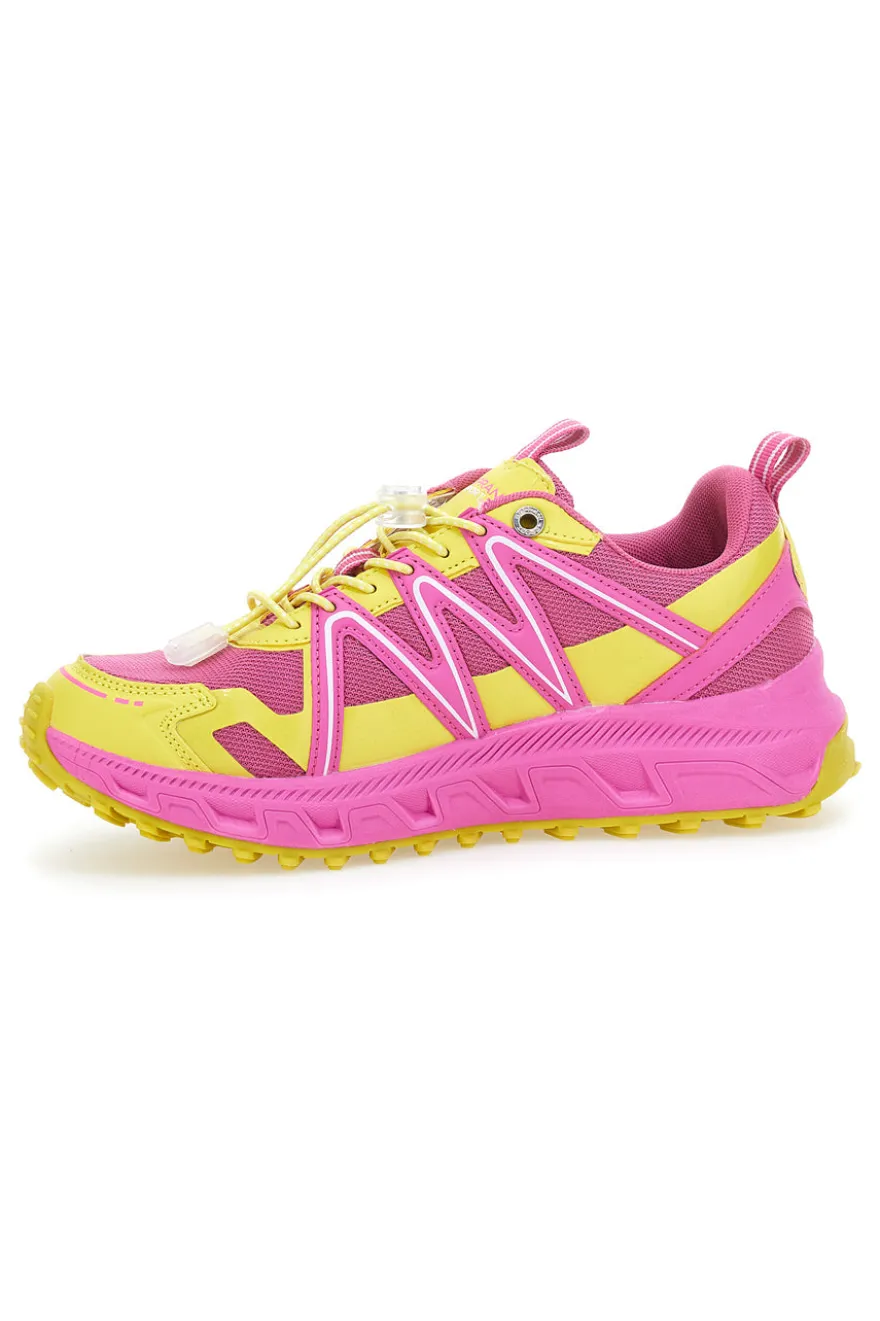 Sneakers Trekking Solo Soprani 312404 Rosa e Gialle