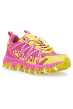 Sneakers Trekking Solo Soprani 312404 Rosa e Gialle