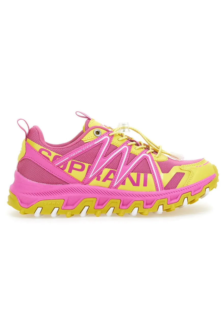 Sneakers Trekking Solo Soprani 312404 Rosa e Gialle