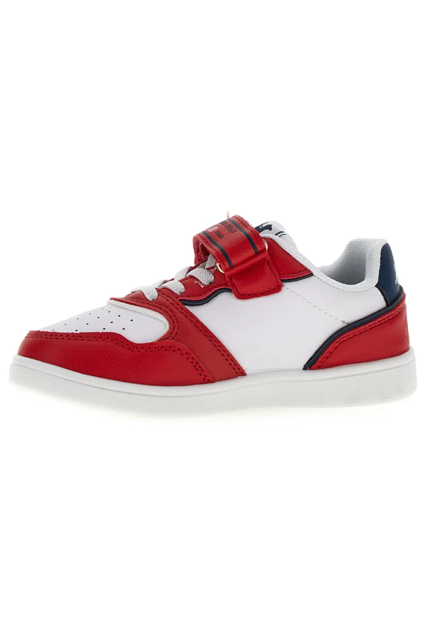 Sneakers U.S. Grand Polo San Diego LTX Bianche e Rosse