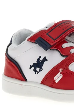 Sneakers U.S. Grand Polo San Diego LTX Bianche e Rosse