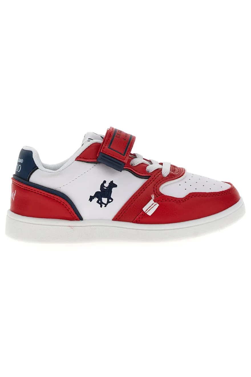 Sneakers U.S. Grand Polo San Diego LTX Bianche e Rosse