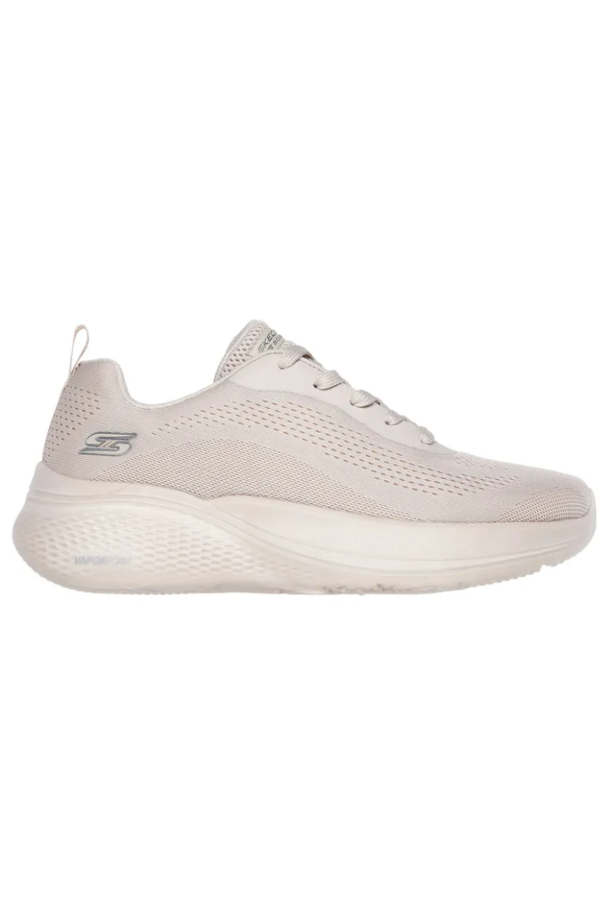 Sneakers vegan beige con tomaia traforata SKECHERS BOBS INFINITY VAPOR EXACT