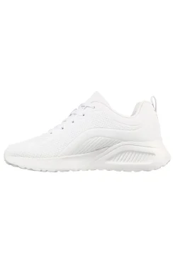 Sneakers Vegan Bianche con Platform Skechers BOBS Sport Buno - How Sweet