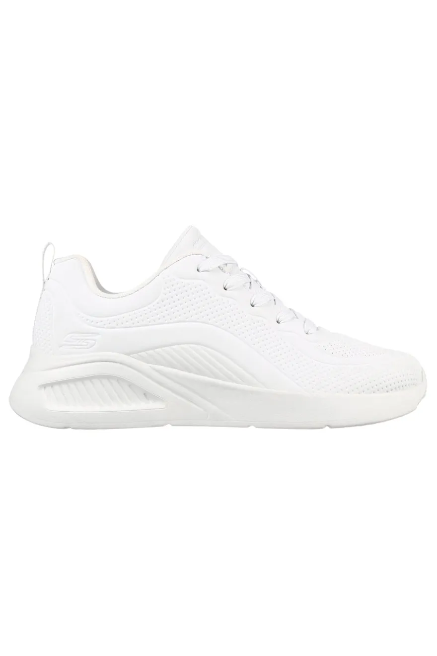 Sneakers Vegan Bianche con Platform Skechers BOBS Sport Buno - How Sweet