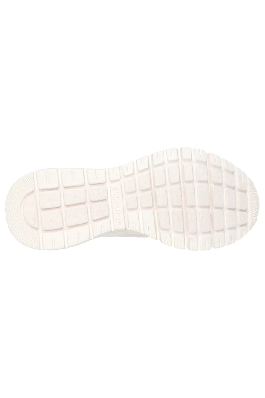 Sneakers Vegan Bianche con Platform Skechers Uno Flex - Spring On Air