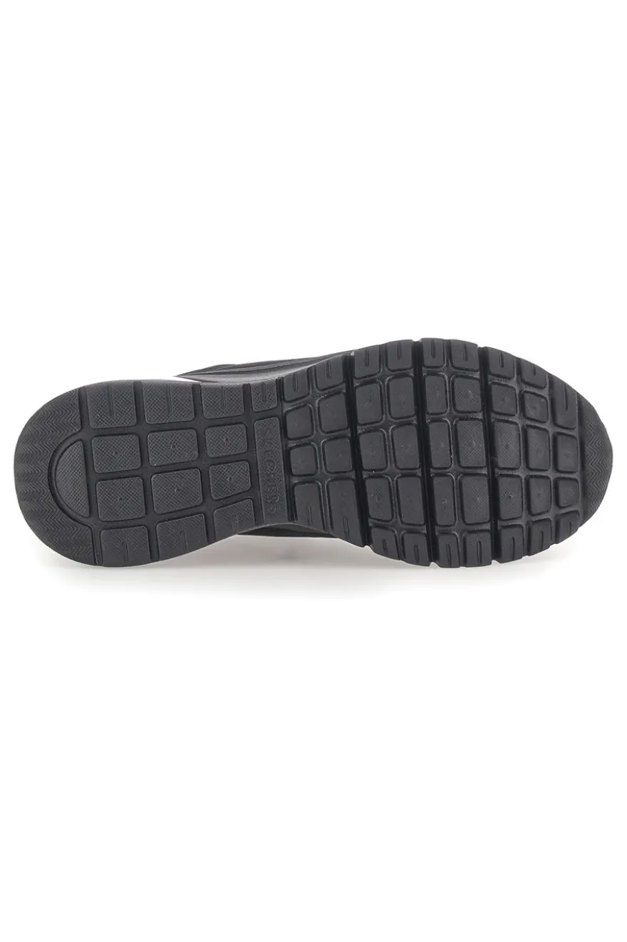Sneakers Vegan Nere con Platform Skechers Uno Flex - Spring On Air