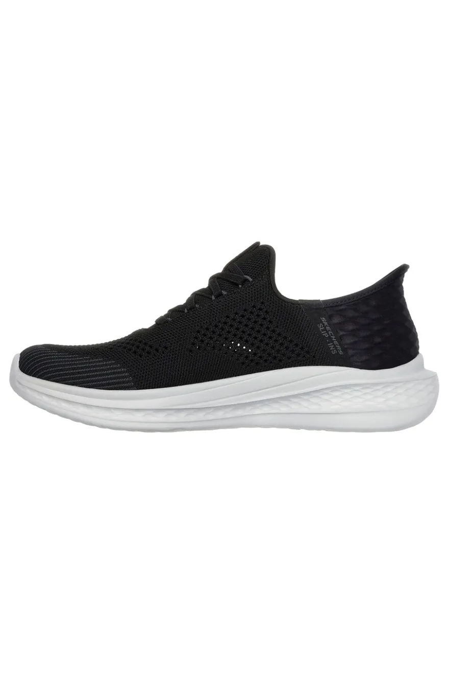Sneakers Vegan Nere e Bianche Skechers Slip-ins Relaxed Fit: Slade - Ocon